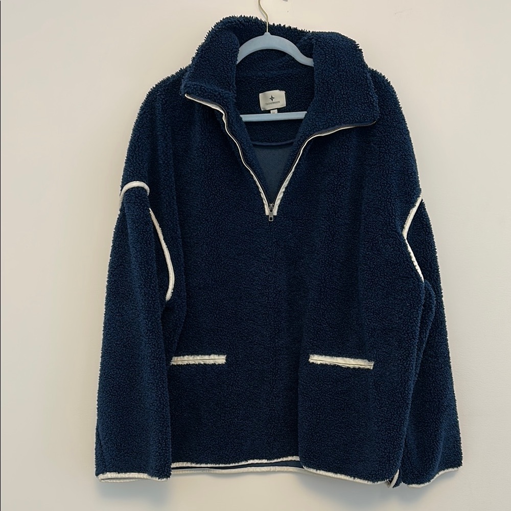 Tuckernuck Navy Blue Fleece Jacket